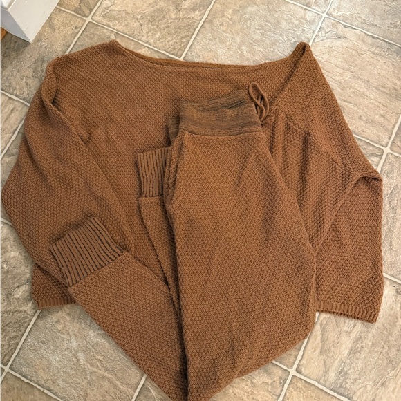 Nasty Gal Brown Knit Sweater and Pants Set - Picture 5 of 6
